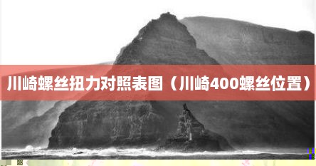 川崎螺丝（川崎螺丝扭力）
