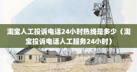 淘宝人工投诉电话24小时热线是多少（淘宝投诉电话人工服务24小时）