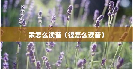 汞怎么读音（镍怎么读音）