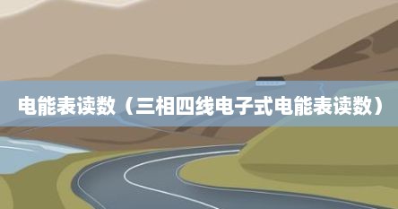 电能表读数（三相四线电子式电能表读数）
