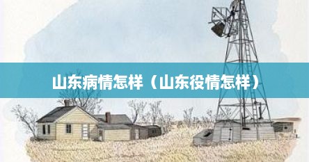 山东病情怎样（山东役情怎样）