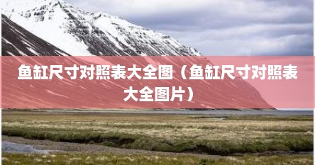 鱼缸尺寸对照表大全图（鱼缸尺寸对照表大全图片）