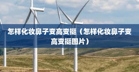怎样化妆鼻子变高变挺（怎样化妆鼻子变高变挺图片）