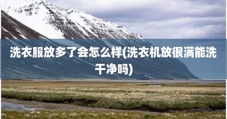 洗衣服放多了会怎么样(洗衣机放很满能洗干净吗)