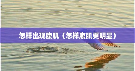 怎样出现腹肌（怎样腹肌更明显）