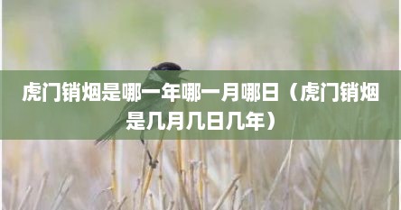 虎门销烟是哪一年哪一月哪日（虎门销烟是几月几日几年）