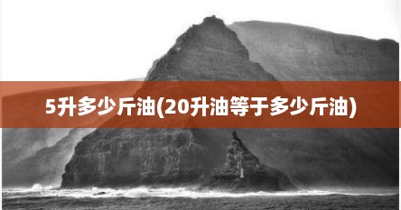5升多少斤油(20升油等于多少斤油)