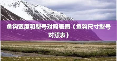 鱼钩宽度和型号对照表图（鱼钩尺寸型号对照表）