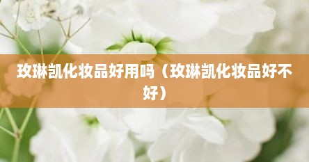 玫琳凯化妆品好用吗（玫琳凯化妆品好不好）