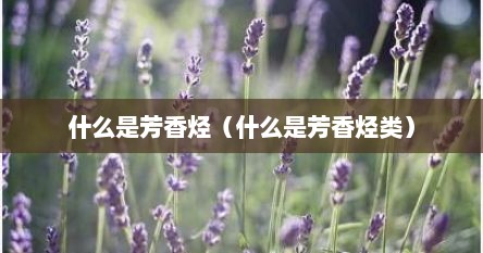 什么是芳香烃（什么是芳香烃类）