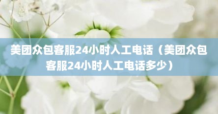 美团众包客服24小时人工电话（美团众包客服24小时人工电话多少）