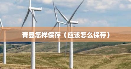 青县怎样保存（应该怎么保存）