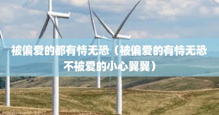 被偏爱的都有恃无恐（被偏爱的有恃无恐不被爱的小心翼翼）