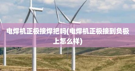 电焊机正极接焊把吗(电焊机正极接到负极上怎么样)