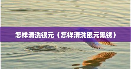 怎样清洗银元（怎样清洗银元黑锈）