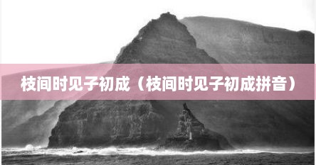 枝间时见子初成（枝间时见子初成拼音）