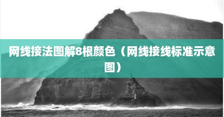 网线接法图解8根颜色（网线接线标准示意图）
