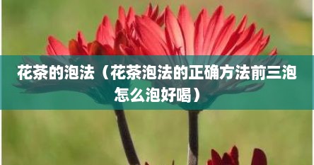 花茶的泡法（花茶泡法的正确方法前三泡怎么泡好喝）
