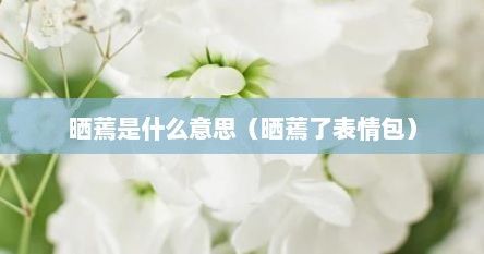 晒蔫是什么意思（晒蔫了表情包）