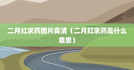 二月红求药图片高清（二月红求药是什么意思）
