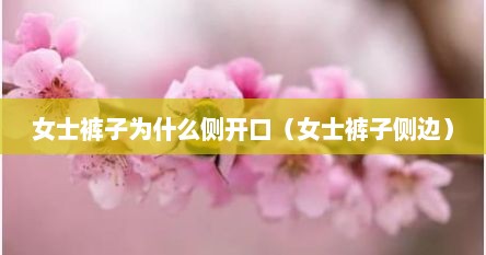 女士裤子为什么侧开口(女士裤子侧边)