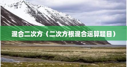 混合二次方（二次方根混合运算题目）