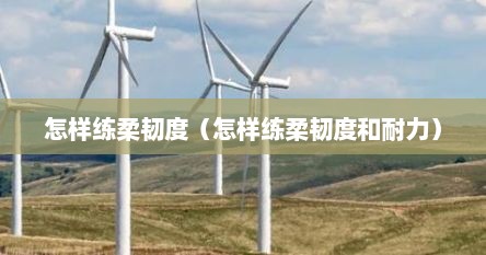 怎样练柔韧度（怎样练柔韧度和耐力）