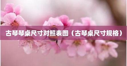 古琴琴桌尺寸对照表图（古琴桌尺寸规格）