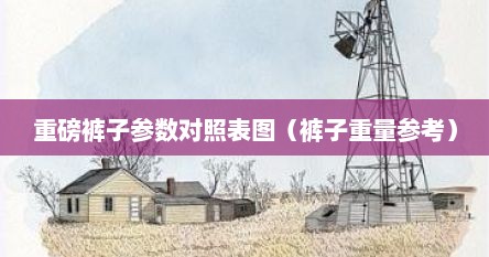 重磅裤子参数对照表图（裤子重量参考）
