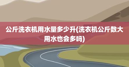公斤洗衣机用水量多少升(洗衣机公斤数大用水也会多吗)