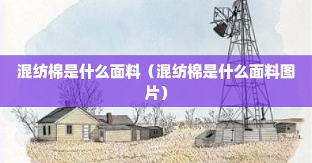 混纺棉是什么面料（混纺棉是什么面料图片）