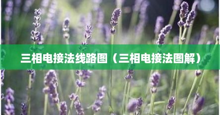 三相电接法线路图（三相电接法图解）