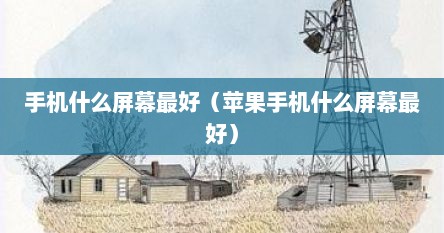 手机什么屏幕最好（苹果手机什么屏幕最好）