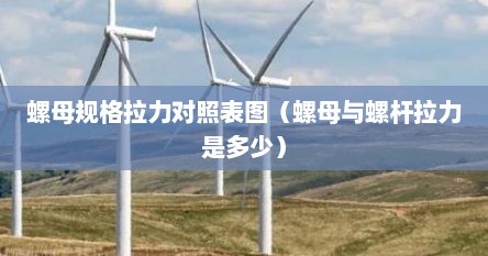 螺母规格拉力对照表图（螺母与螺杆拉力是多少）