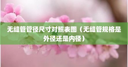 无缝管管径尺寸对照表图（无缝管规格是外径还是内径）