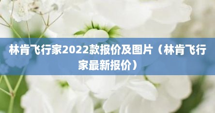 林肯飞行家2022款报价及图片（林肯飞行家最新报价）