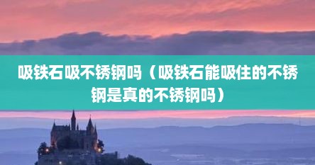 吸铁石吸不锈钢吗（吸铁石能吸住的不锈钢是真的不锈钢吗）