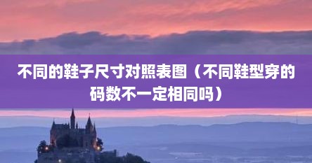不同的鞋子尺寸对照表图（不同鞋型穿的码数不一定相同吗）