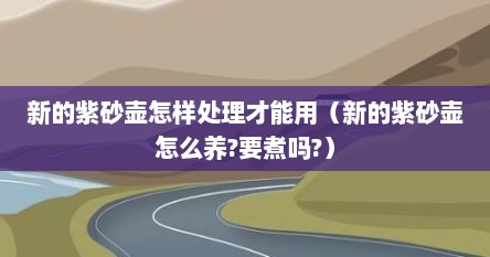 新的紫砂壶怎样处理才能用（新的紫砂壶怎么养?要煮吗?）