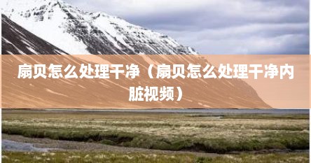 扇贝怎么处理干净（扇贝怎么处理干净内脏视频）