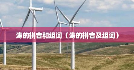 涛的拼音和组词（涛的拼音及组词）