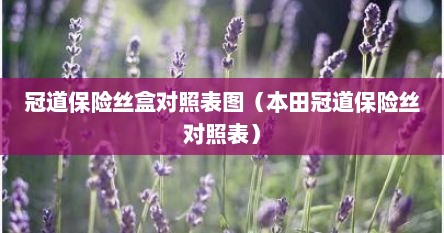 冠道保险丝盒对照表图（本田冠道保险丝对照表）