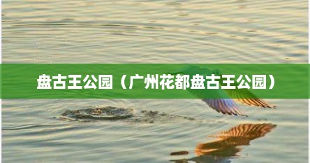 盘古王公园（广州花都盘古王公园）