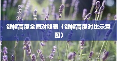 键帽高度全图对照表（键帽高度对比示意图）