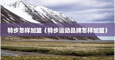 特步加盟店以及加盟费（特步怎么加盟代理）