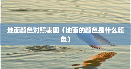 地面颜色对照表图（地面的颜色是什么颜色）
