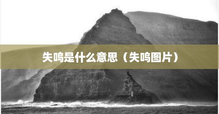 失鸣是什么意思（失鸣图片）