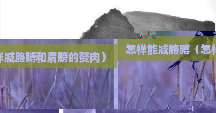 怎样能减胳膊（怎样减胳膊和肩膀的赘肉）