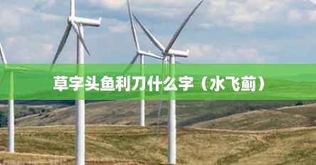 草字头鱼利刀什么字（水飞蓟）