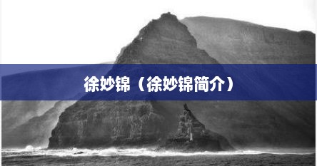 徐妙锦（徐妙锦简介）